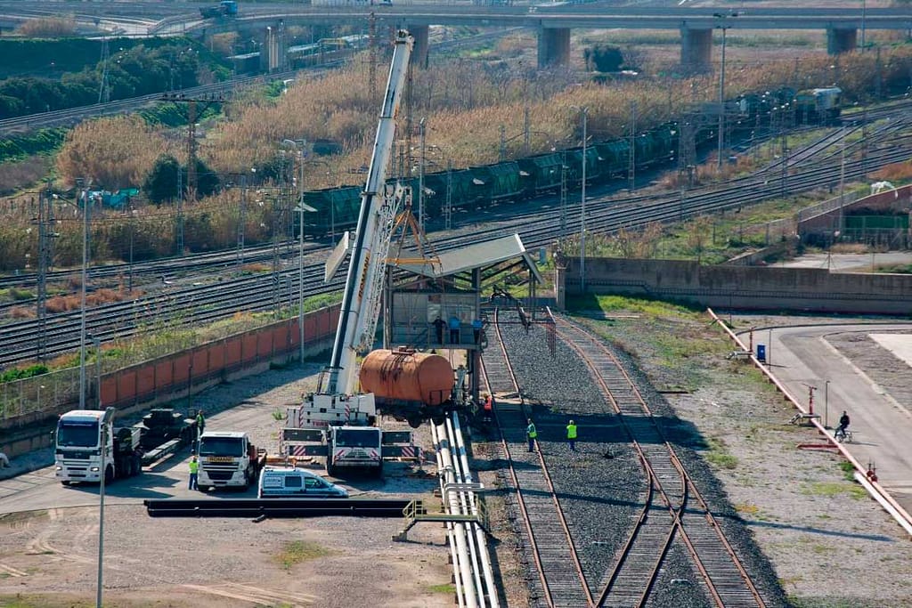 Withdrawal of the wagon from the CLH Tarragona 3/2017 facilities.