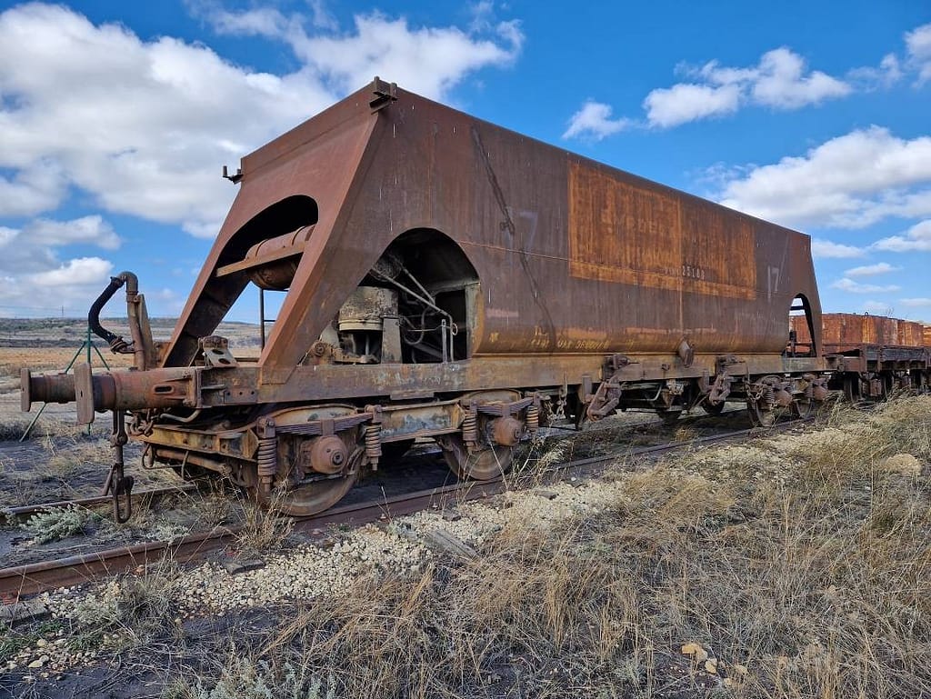 Image of the wagon at the Andorra power plant 2023